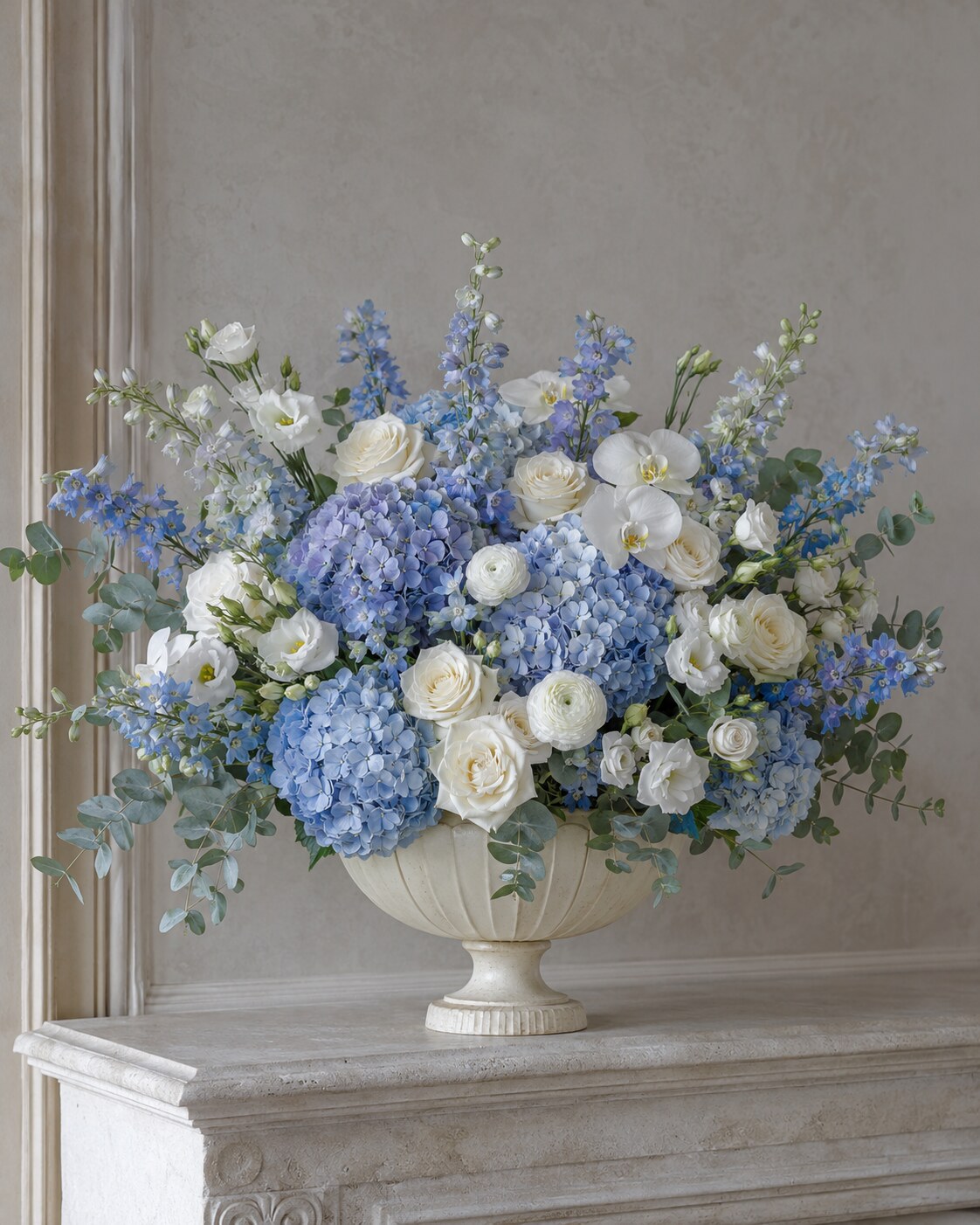 Blue Manor Vase