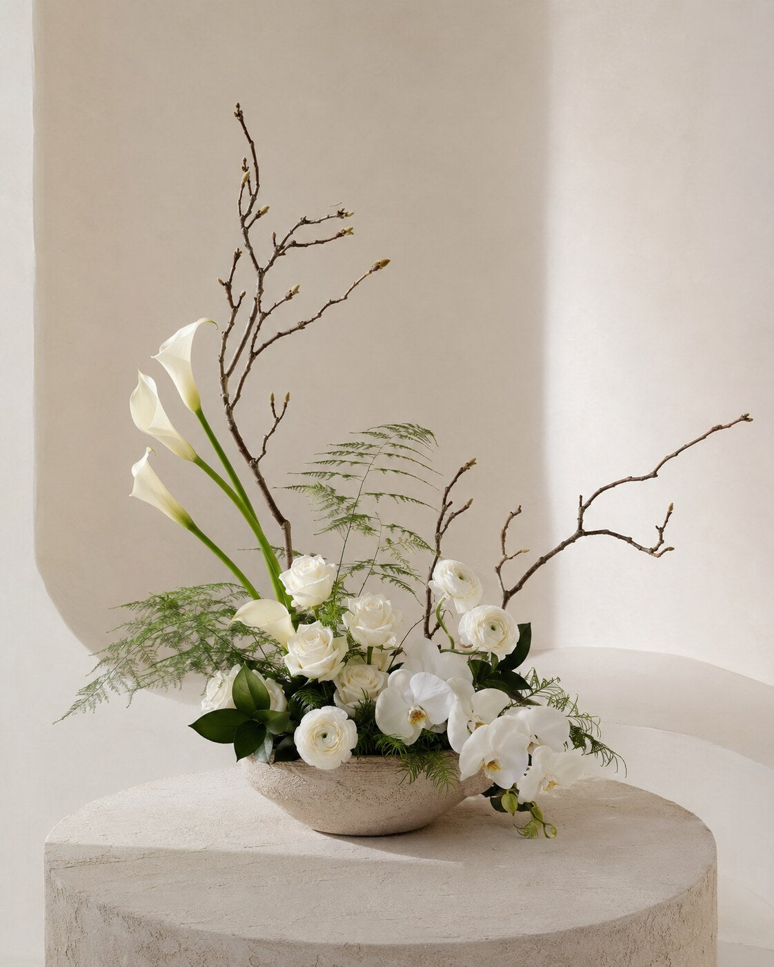 White Calla Sculpture