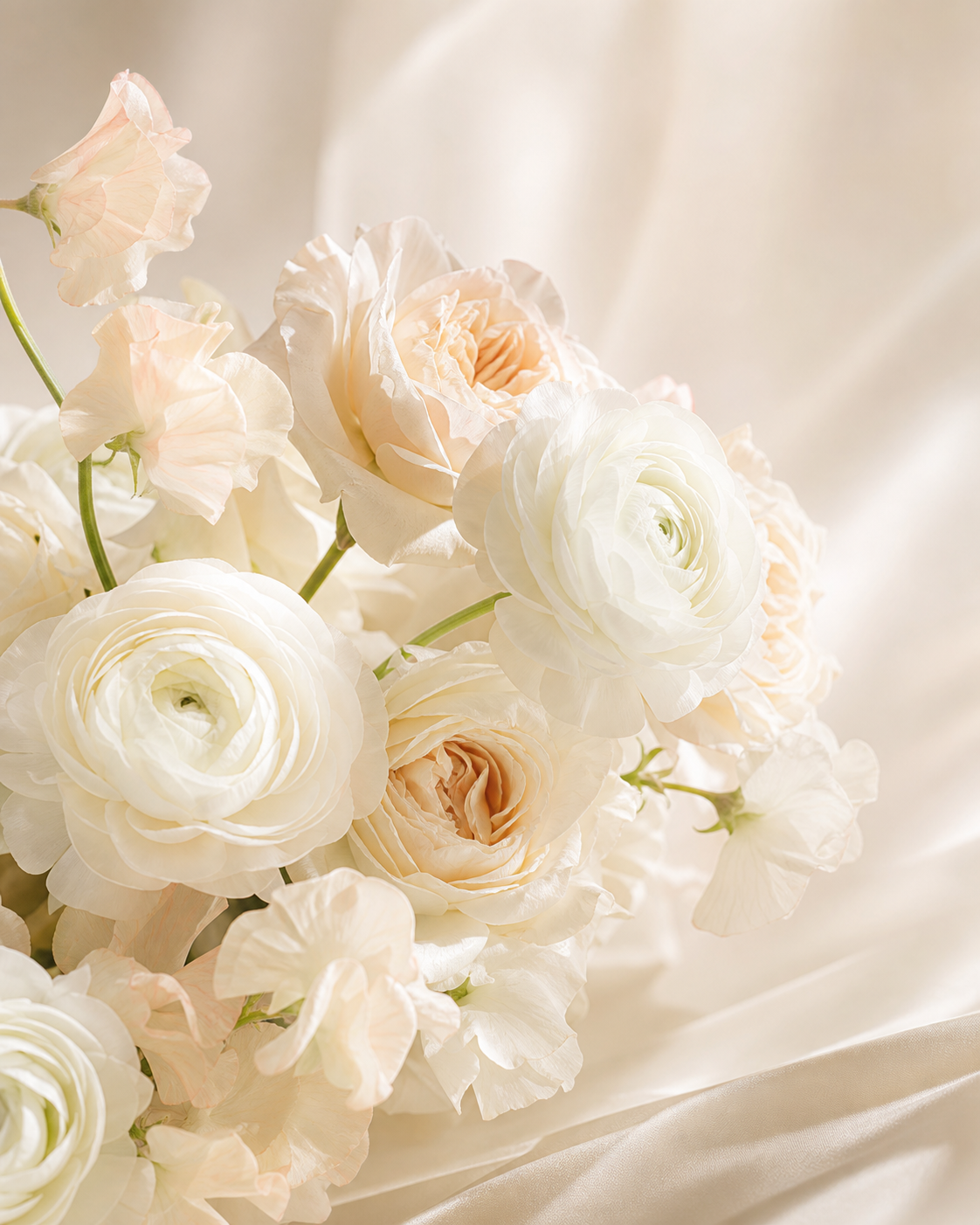 Ivory and white floral study